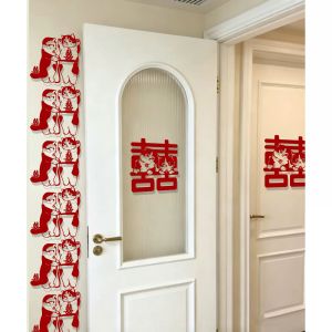 ZLVOEY | Cartoon Style Wedding Decoration Paper Cutting Stickers
