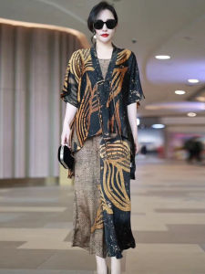 Silk Comfortable Large Size Chinese Style Summer Set