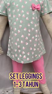 SET BAJU BUDAK PEREMPUAN 1-3 TAHUN BRAND SDM 100% COTTON GIRLS CLOTHING SETS SET BAJU JALAN BUDAK BAJU SIANG BUDAK