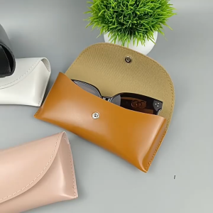 กระเป๋าเก็บแว่นตา กล่องเก็บแว่นตา กล่องใส่แว่น หนัง PU กระเป๋าหนังนิ่ม แบบพกพา สําหรับใส่แว่นตากันแดด