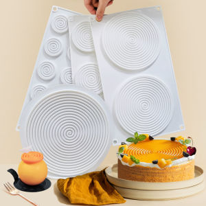 Mold Kẹo Đá Siêu Mềm Mại 8 Inch Mùa Hè 2024 Chất Liệu Silicon Baking Tool Tấm Lót Muối Muối Trang Trí Bánh Mousse Phong Cách Hàn Quốc