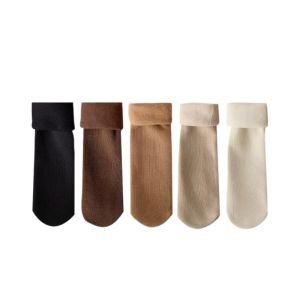 Thickened Fluffy Snow Socks Womens Autumn Winter Mid-calf Long Sleep Socks Warm Plush Winter Ladies Sports Outdoor Gear