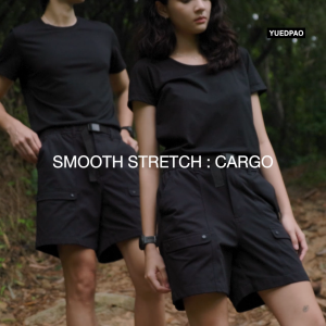 Yuedpao Smooth Stretch Cargo กางเกงคาโก้ ขาสั้น กางเกงเดินป่า กางเกงแคมป์ปิ้ง กางเกงยืดเปล่า ผ้าหนาทรงสวย ยับยากไม่ต้องรีด