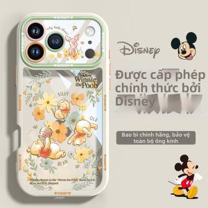 pinsai | Full Body Protective Disney Authorized iPhone Case Transparent Cream with Strap