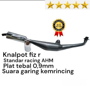 Knalpot Yamaha Fiz R standar racing Ahm suara garing kemrincing Terlaris