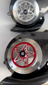 Tutup Cover Kipas Mesin Carbon & Spiner Bintang Alumunium PNP Yamaha