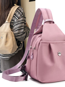 Large Capacity Casual Crossbody Travel Backpack Womens Fashion Lightweight Multi-Functional Shoulder Bag Leisure Chest Bag