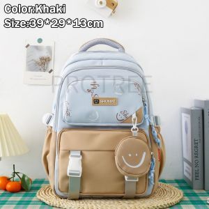 Protree 2025 Summer New Large Capacity Junior High School and College School Bag Simple All-Match Backpack