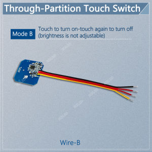 3.7V-24V 3A penetrating wood board touch/hand scan sensor switch accessories suitable for wood/glass/acrylic cabinets/closets