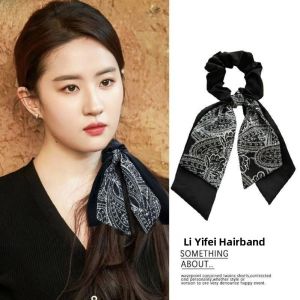 Xu Hongdong Hair Tie Bandanna Stole Korean Style Fresh out Fashion Hair Rope Fabric Material New Arrival Vintage French Feel