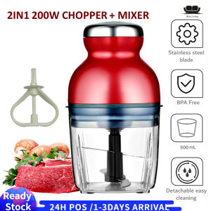 【Malaysia Ready Stock】500mL Electric Capsule Cutter Spin Chopper Blender Grinder Mixer Mincer Masher Juicer Pengisar Pengadun