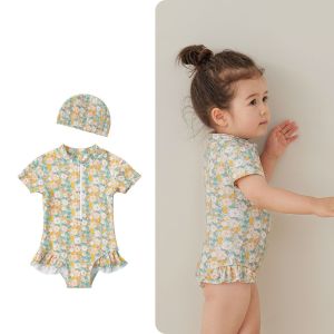 Girls One-Piece Swimsuit Childrens Swimming Costume Baby Girls Summer Swimwear Durable PU Material Comfortable for Kids