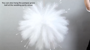 Set of 4 Fake Fireworks Reed Stems - Dried Flower Look for Boho Home Decoration