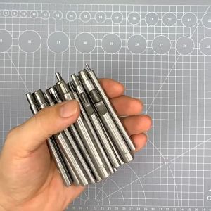 [Loại tốt] Đục lỗ Tròn Thắt Lưng Da dây da đồng hồ 0.5 1 1.5 2 2.5 3 3.5 4 4.5 5 mm - Dụng cụ làm đồ da thủ công