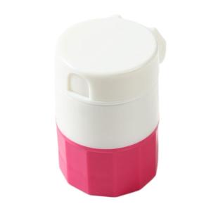 简素净 | Portable Medicine Splitter Storage Pill Crusher Multifunction 4 Layer Powder Tablet Grinder Powder Pill Cutter Tablet Organizer