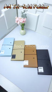 A4 Foldable Folder 3-Fold Clipboard Pocket Size Folder Foam PP Paper Organizer Portable Clip Board