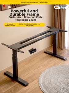 Elevating Adjustable Table Legs Dual Motors Dual Beams