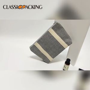 Canvas Cosmetic Bag Multi-Function Travel Makeup Bag Organizer with Zipper Travel Toiletry Bag for Women