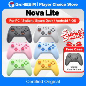 GameSir | Gamesir Gamepads PC Switch 2 Controller Nova Lite Controle Hall Effective Joystick for Nintendo Switch Steam Android iOS Phone