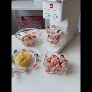 เซ็ตจาน แก้วน้ำ ถ้วย  ชาม หลากสี พาสเทล น่ารัก  FUJIYA ชุดเครื่องครัว ขายแยกชิ้น Tableware