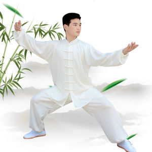 Yang Wu Yuan Silk Enhanced Tai Chi Uniform Martial Arts Practice Clothes Spring Autumn Morning Exercise Womens Style New Arrival