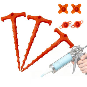 Universal Sealant Saver Cap and Glue Nozzle Cleaner Anti-Drying Silicone Caulk Tube Cover for Standard Caulking Guns DIY Tools