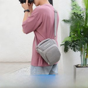Compact Camera Bag Single Reversible Triangle Bag Suitable for Canon 200D 750D 800D 5D 41500D 60D 80D Digital Camera Accessories