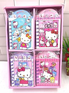 Cute Cartoon Color Page Ring Binder KT Cat Notebook Elementary School Student Classification Post-it Pocket Notebook