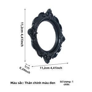 1PC Khung Trưng Bày Hoa Văn Ba Chiều Bằng Nhựa Phong Cách Châu Âu Màu Đen Kiểu Dáng Hiện Đại Vật Phẩm Trang Trí Dành Cho Tượng Nhỏ & Mô Hình Thu Nhỏ