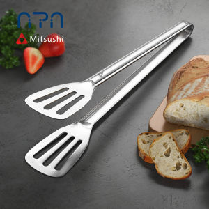 Nipiin 304 Stainless Steel Bread Tongs Household Kitchen Baking Tools Steak Tongs Baking Bread Tongs Barbecue Tongs