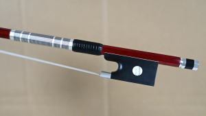 Handmade Fiddle Bow with Copper Mounted Ebony Frog and Natural Horsehair for Beginners and Intermediate Players High Quality Brazilwood Violin Bow 4/4