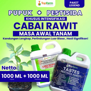 Pupuk Topfarm: Pupuk Cabe Awal Tanam Terbaik & Obat Semprot Cabe Baru Tanam