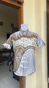 Jayabaya Batik SINABUNG Kemeja Katun Lengan Pendek