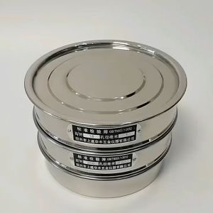 Bộ sàng cấp phối đá dăm TCVN-ASTM bằng inox không gỉ đường kính 300mm Sàng rây lọc bột thí nghiệm đường kính 30cm