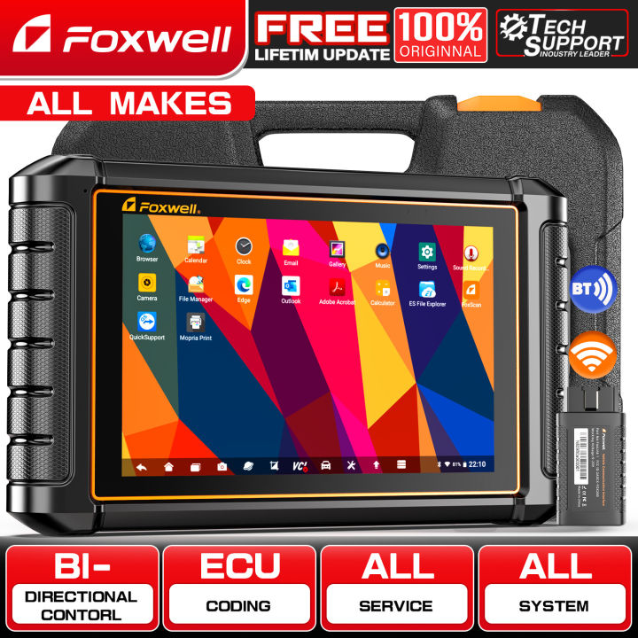 FOXWELL NT909 12V 24V Obd2 Scanner Full System 2025 Car Diagnostic Tool