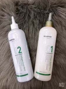 Cặp Uốn Đa năng Collagen Multi Perm Sophia Uốn Nóng- Lạnh dành tóc yếu 500ml (Chính hãng)