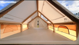 MOUNTAINHIKER เต็นท์เป่าลม 12pro ตรม เต็นท์แคมปิ้ง 8-15 คน กันน้ำระบายอากาศได้ เต็นท์แคมปิ้งแบบพกพา