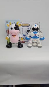 MAINAN ANAK BALITA SAPI & ROBOT JOGET CUTE DANCING COW LIGHT MUSIC