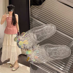 JIFANPAUL | Transparent Summer Ladies Slide 2026 New Anti-slip Jelly Bottom