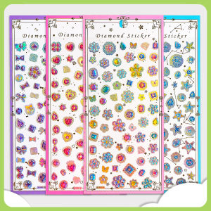 Stickers Rhinestone 3D Lấp Lánh Đá Quý Vòng Tay Bé Gái Trang Trí Vật Liệu Học Sinh Đồ Chơi Giáo Dục Đồ Dùng Thủ Công