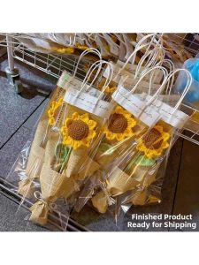 QIWEILANG | Teachers Day Gift Artificial Sunflower Bouquet