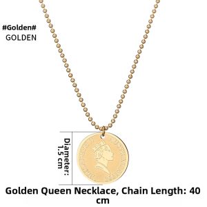 CARLIDANA | Coin-inspired Rose Gold Plated Necklace
