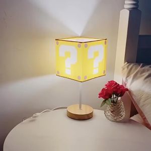 Đèn LED Để Bàn Hình Super Mario Sạc USB Trang Trí Phòng Ngủ Trẻ Em Đèn Để Bàn Mario