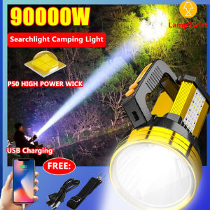 LampTwist Z11 Flashlight Waterproof P70 4Flashlights P50 Super Bright Flashlight Waterproof Torchlight LED USB Rechargeable Spotlight High Power Worklight Searchlight Emergency Lantern