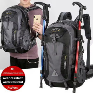 New Waterproof Nylon Backpack for Men And Women Casual Outdoor Travel Hiking Camping Mountaineering Bag Youth Sports Travel Gear