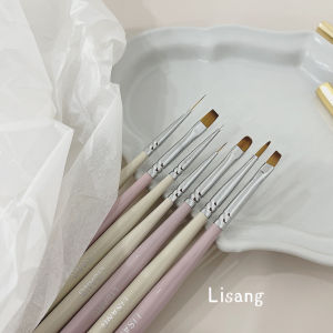 Lisang Japanese Style Nail Art Pen Brush Set Quality Domestic Products Phototherapy Opening Shop Ins Style Nail Beauty Tools
