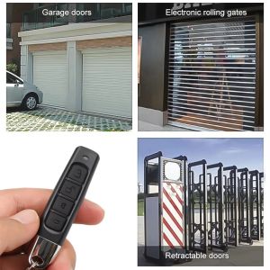 433MHz 4 Channel ABCD Remote Control Garage Gate Door Opener Keychain Cloner for Car Key Code Duplication