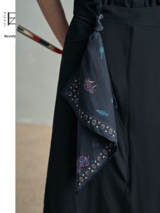 Chic Warrior Style Silk Scarf
