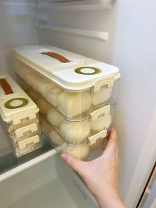 Kitchen Refrigerator Dumpling Storage Box Frozen Food Preservation Special Tool Baozi Jiaozi Huajuan Kitchen Essential