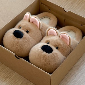 Dép Cotton Dễ Thương Cho Nữ Mùa Đông 2025 Dép Lông Cừu Trong Nhà Chống Trượt Dép Lông Cừu Ấm Áp Cho Cặp Đôi Dép Cotton Thoải Mái Cho Nữ